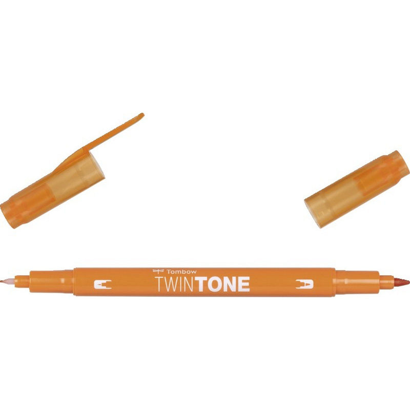 Afbeelding laden in galerijviewer, Tombow • twintone dual-tip brushpen orange
