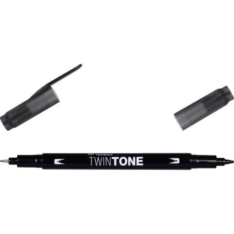 Afbeelding laden in galerijviewer, Tombow • twintone dual-tip brushpen black
