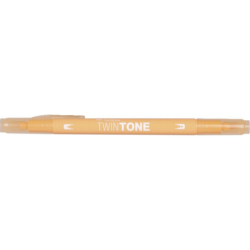 Afbeelding laden in galerijviewer, Tombow • twintone dual-tip brushpen honey orange
