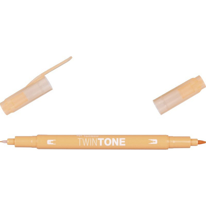Afbeelding laden in galerijviewer, Tombow • twintone dual-tip brushpen honey orange
