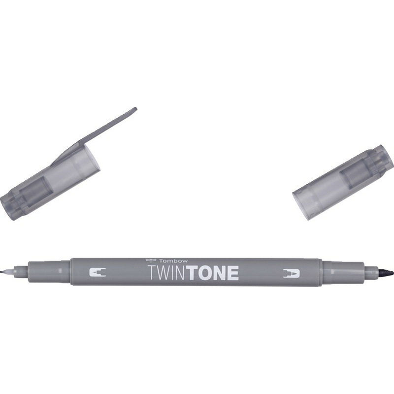 Afbeelding laden in galerijviewer, Tombow • twintone dual-tip brushpen grey
