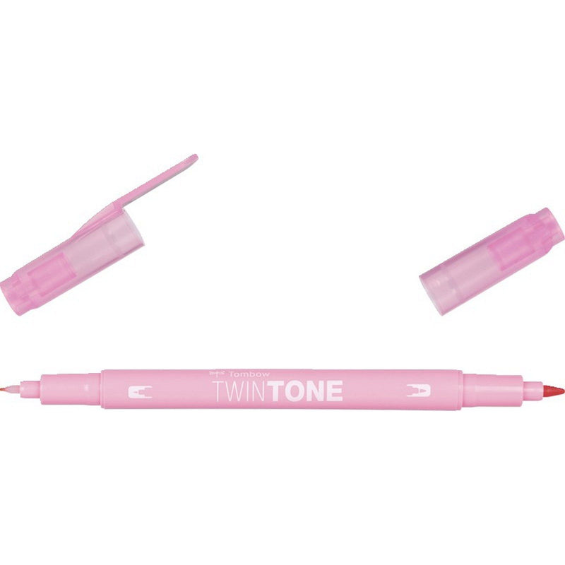 Afbeelding laden in galerijviewer, Tombow • twintone dual-tip brushpen pale rose
