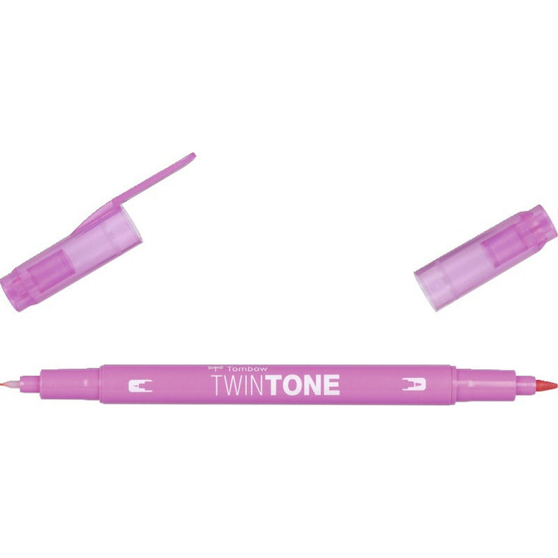 Afbeelding laden in galerijviewer, Tombow • twintone dual-tip brushpen princess pink
