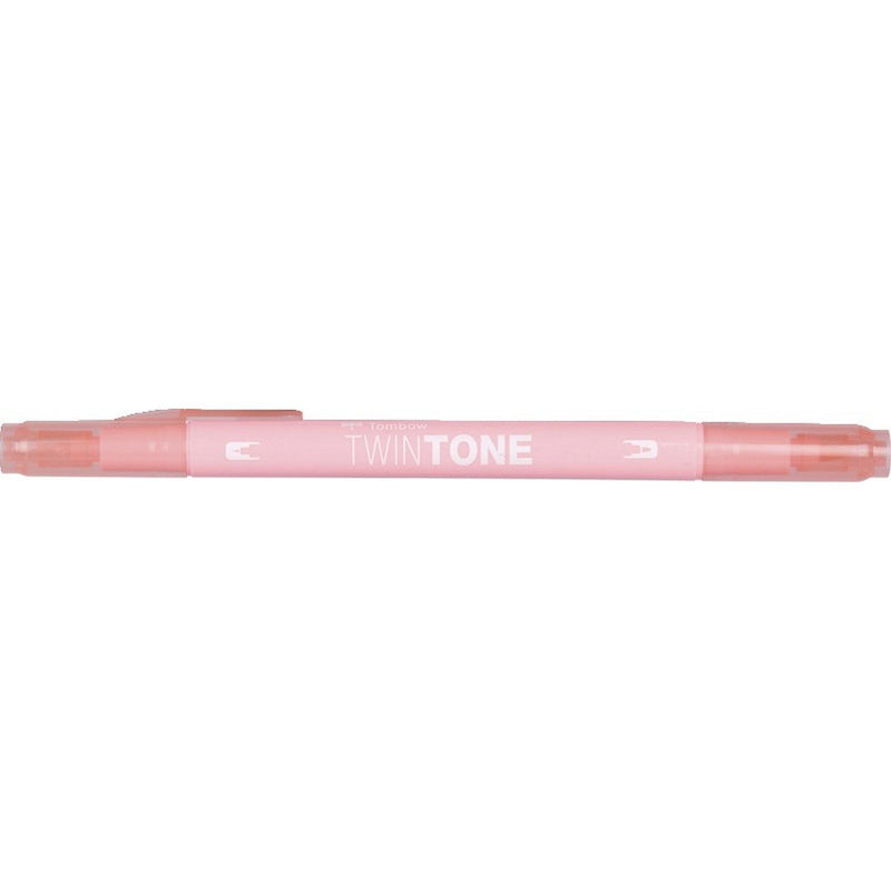 Afbeelding laden in galerijviewer, Tombow • twintone dual-tip brushpen peach pink

