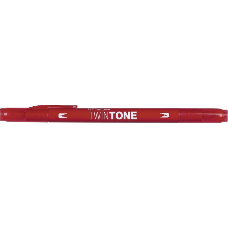 Afbeelding laden in galerijviewer, Tombow • twintone dual-tip brushpen strawberry red
