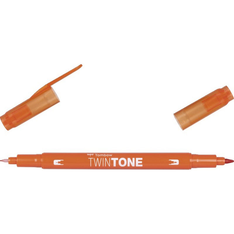 Afbeelding laden in galerijviewer, Tombow • twintone dual-tip brushpen carred orange
