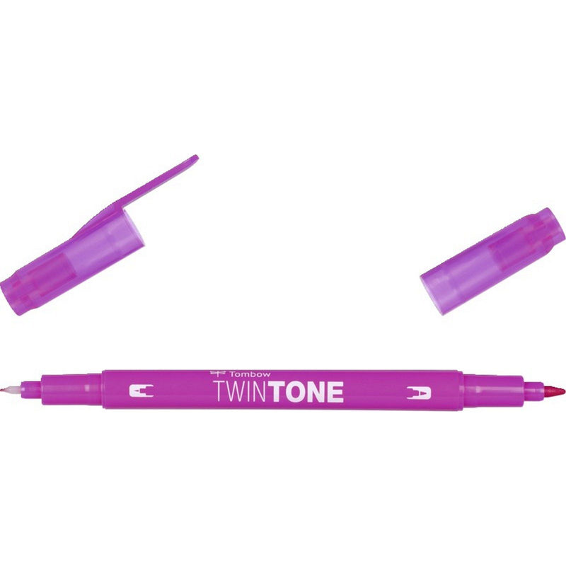 Afbeelding laden in galerijviewer, Tombow • twintone dual-tip brushpen fuchsia pink
