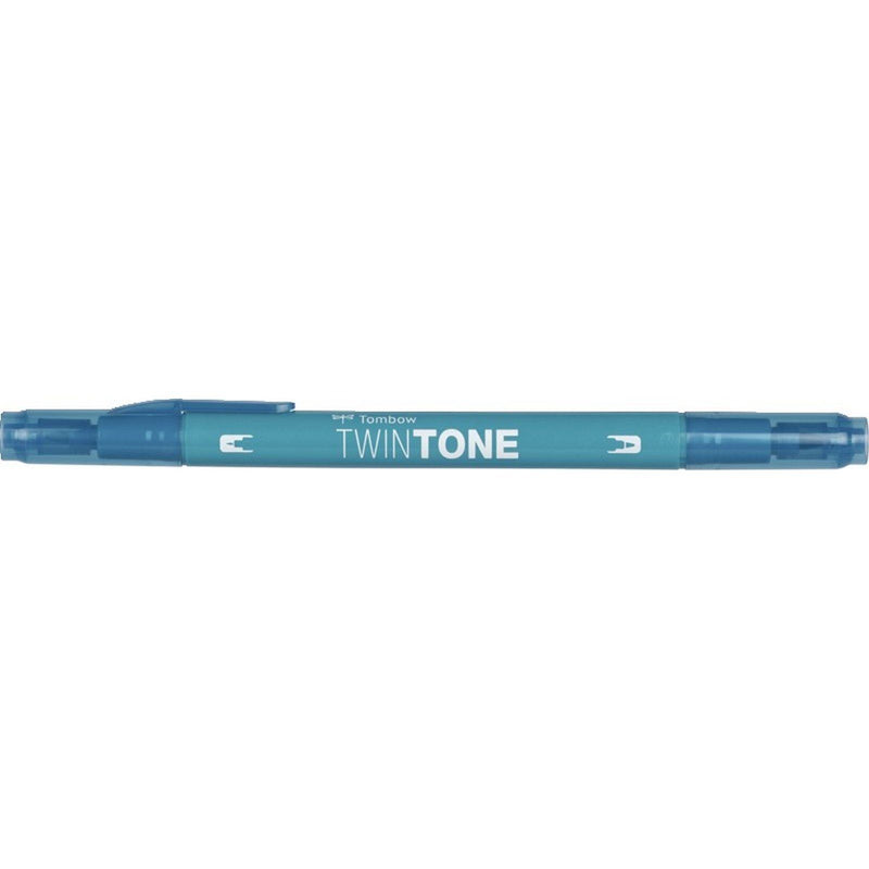 Afbeelding laden in galerijviewer, Tombow • twintone dual-tip brushpen turquoise blue
