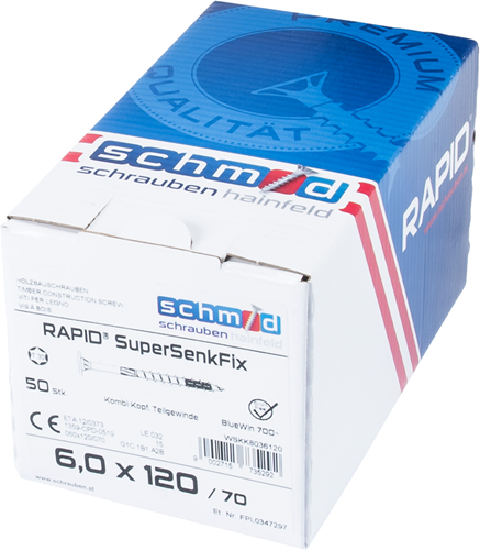 Afbeelding laden in galerijviewer, Schmid schrauben rapid-supersenkfix tx 6,0x120 50 bv - wskk8036120
