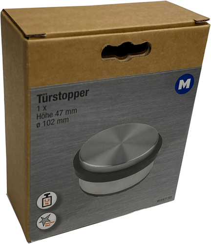 Afbeelding laden in galerijviewer, Metafranc deurstopper rvs vlak *nl* - wu0431260
