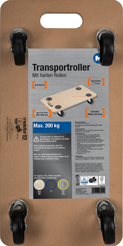 Afbeelding laden in galerijviewer, Metafranc meubelroller 590x290 mdf pp 200kg - wu0820040
