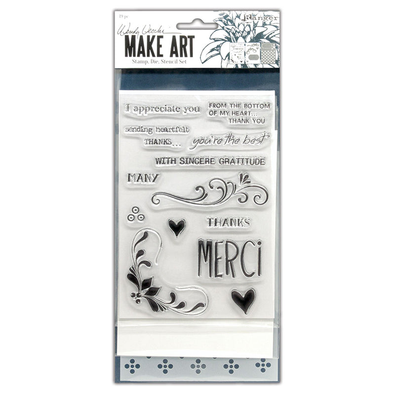 Afbeelding laden in galerijviewer, Ranger ink ranger • make art stamp, die stencil set merci more
