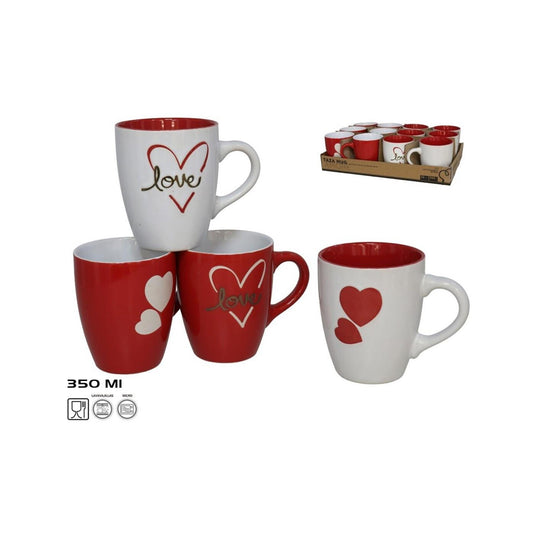 Mok love 350ml 4 assorti mok love 350ml 4 assorti