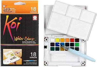 Sakura • koi aquarel sketchbox 18 + brush