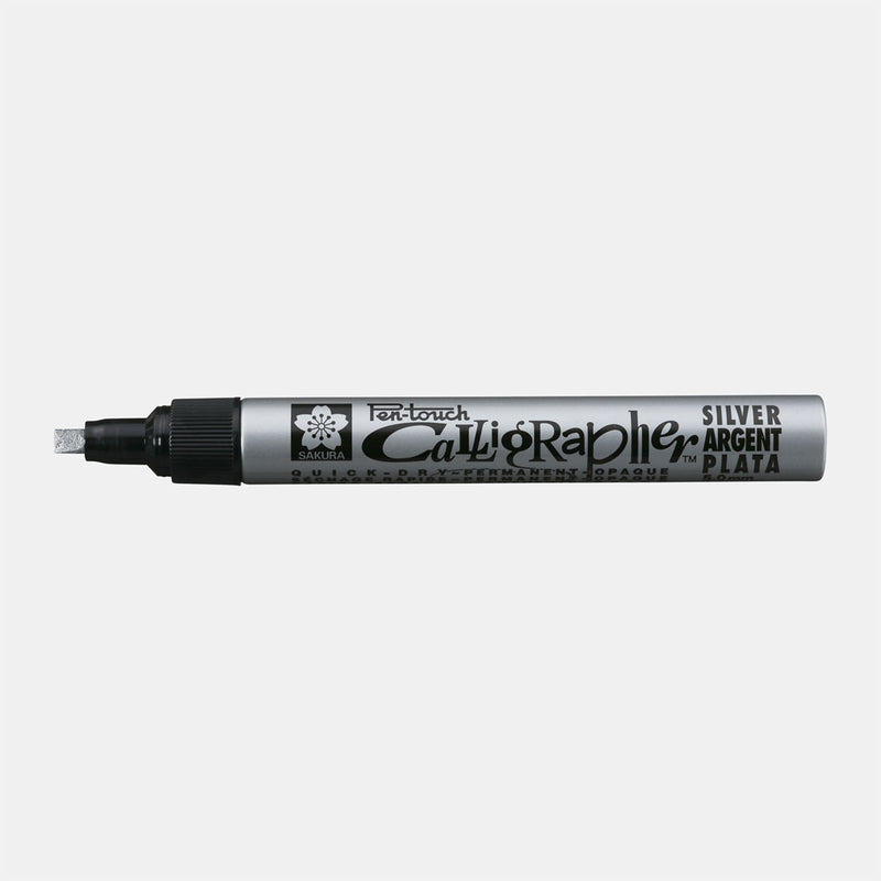 Afbeelding laden in galerijviewer, Sakura • pen-touch kalligrafie pen medium zilver
