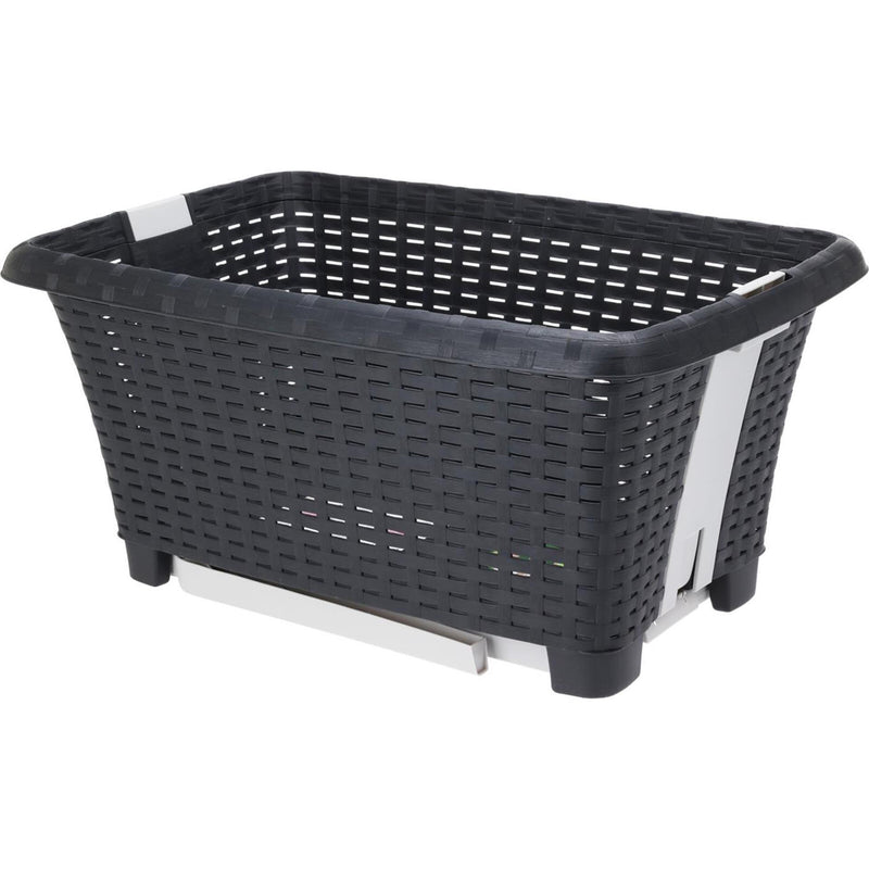 Afbeelding laden in galerijviewer, Excellent houseware wasmand met poten 60x40x60cm antraciet
