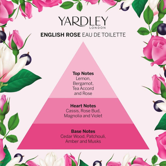 Yardley london english rose eau de toilette 50ml