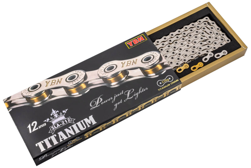Afbeelding laden in galerijviewer, Ybn sla 212 s2 titanium 12-speed chain hollow pin
