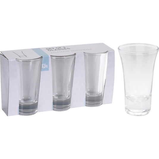 Excellent houseware borrelglazenset shotglaasjes 3-delig 80ml