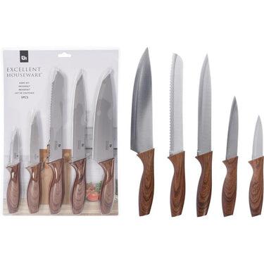 Excellent houseware messenset 5-delig hout design