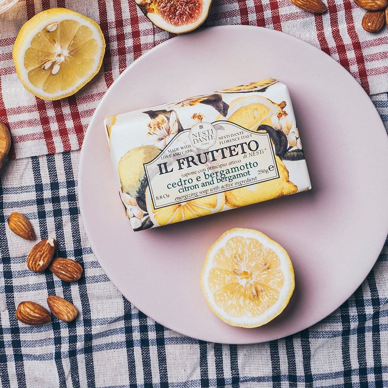 Afbeelding laden in galerijviewer, Nesti dante il frutetto citron bergamot zeep 250gr.

