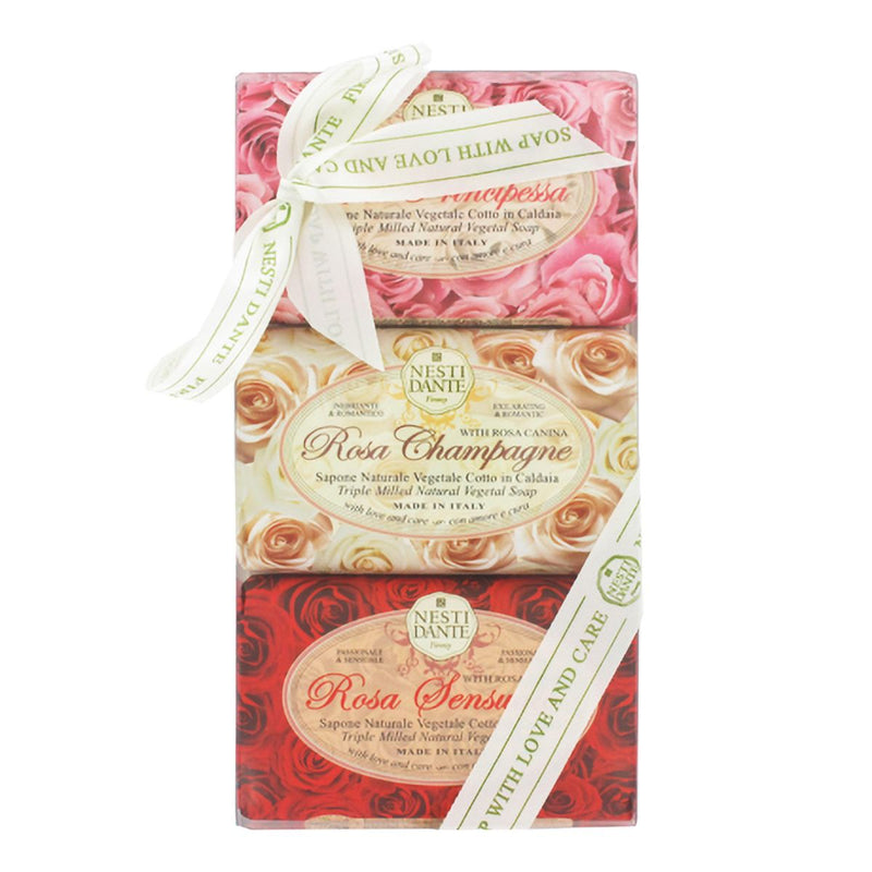 Afbeelding laden in galerijviewer, Nesti dante geschenkset zeep rosa 3x150gr.
