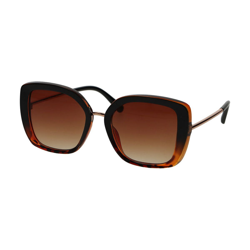 Afbeelding laden in galerijviewer, Spectrum zonnebril vlinder gradient tortoise bruin dames
