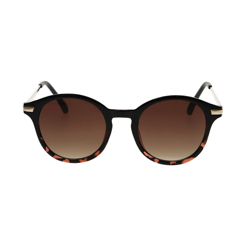 Afbeelding laden in galerijviewer, Spectrum zonnebril rond half tortoise zwart dames

