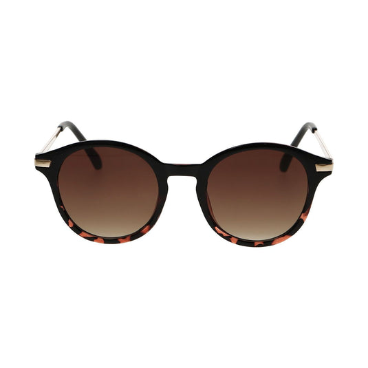 Spectrum zonnebril rond half tortoise zwart dames