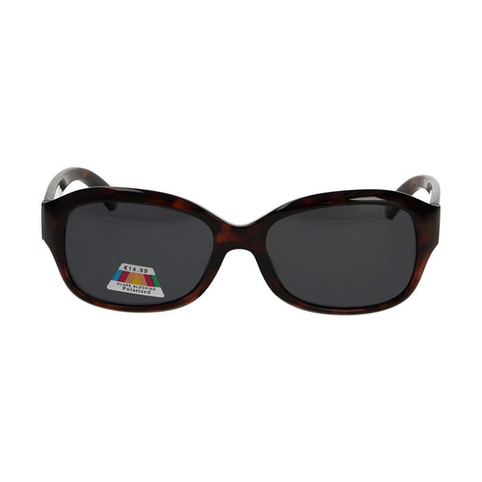 Spectrum polarized zonnebril ovaal tortoise grijs dames
