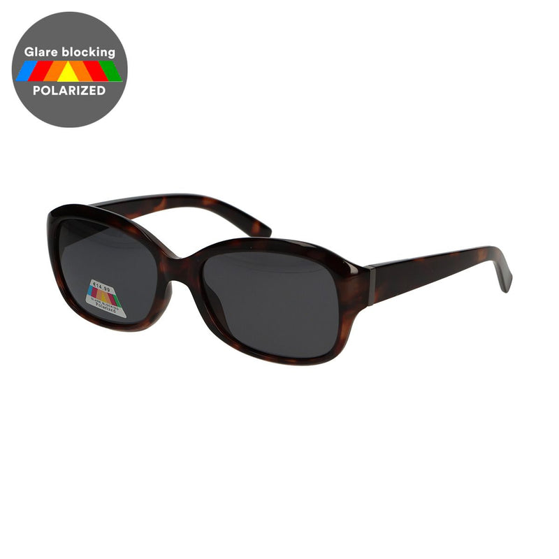 Afbeelding laden in galerijviewer, Spectrum polarized zonnebril ovaal tortoise grijs dames

