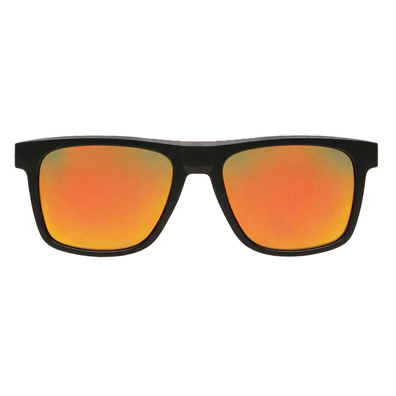 Afbeelding laden in galerijviewer, Spectrum polarized zonnebril vierkant mat zwart oranje heren

