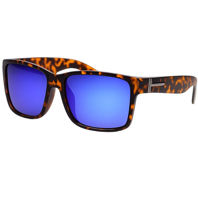 Afbeelding laden in galerijviewer, Spectrum polarized zonnebril vierkant tortoise blauw unisex

