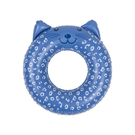 Leopard | blauwe dierenzwemband ø 55 cm