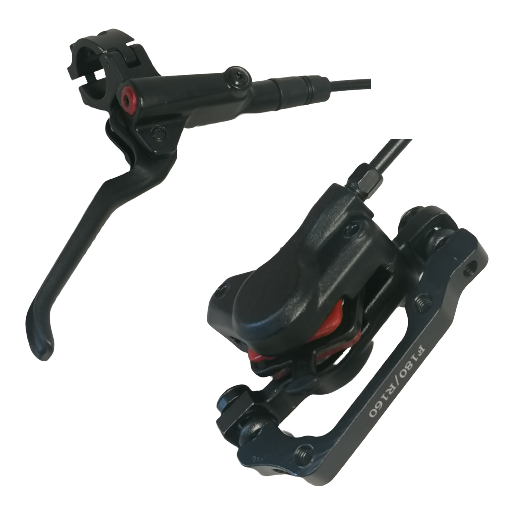 Bls sh50-r2000 (shimano) hydraulische schijfremset rechts 2000mm zwart