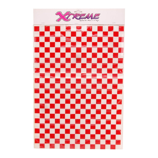 Diverse stickerset blokvlag rood
