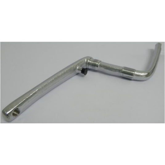 Bmx crank one piece zilver