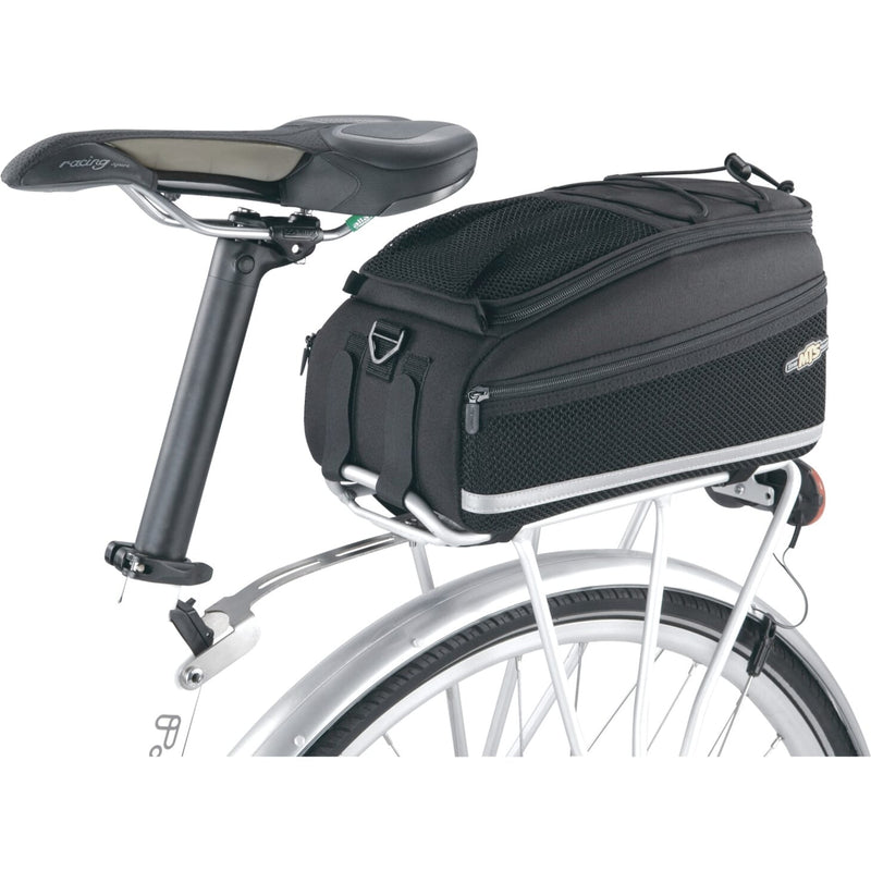 Afbeelding laden in galerijviewer, Topeak Dragertas MTS Trunkbag DXP Zwart, 22.6L, klittenband, waterbestendig, bidonhouder
