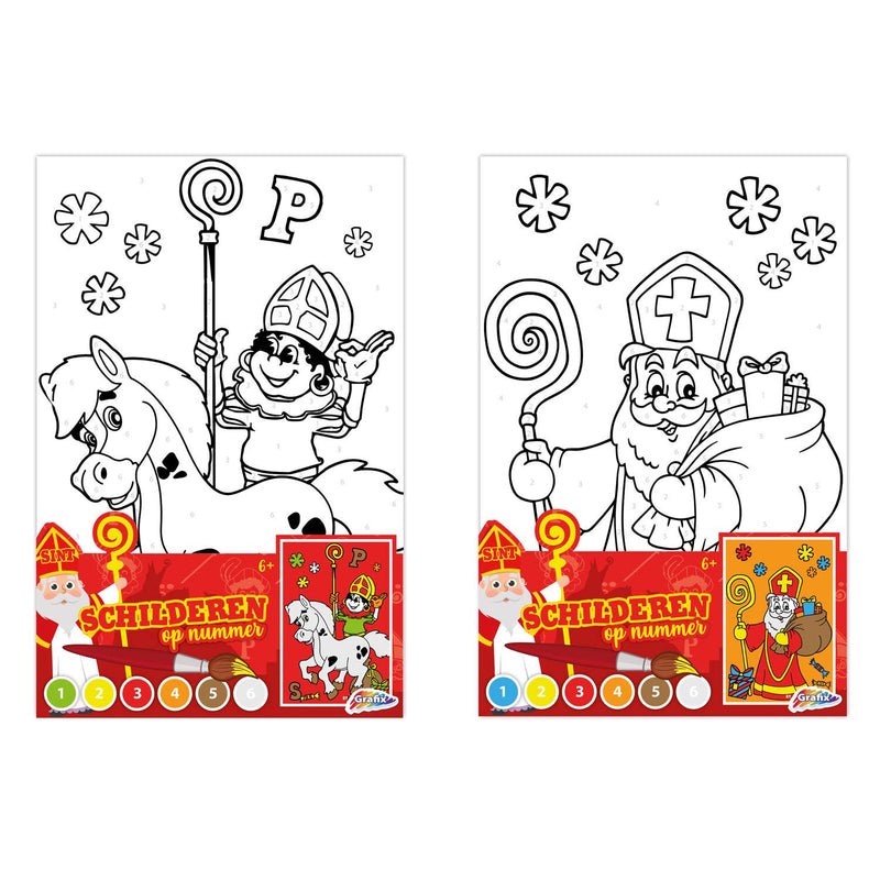 Afbeelding laden in galerijviewer, Creative Craft Group Schilderen op Nummer Sinterklaas
