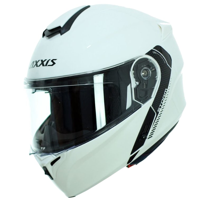 Afbeelding laden in galerijviewer, Axxis helm storm solid glans wit xs
