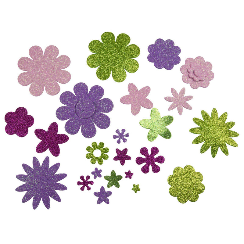 Afbeelding laden in galerijviewer, Knutsel Stickers Bloemen, 200st.
