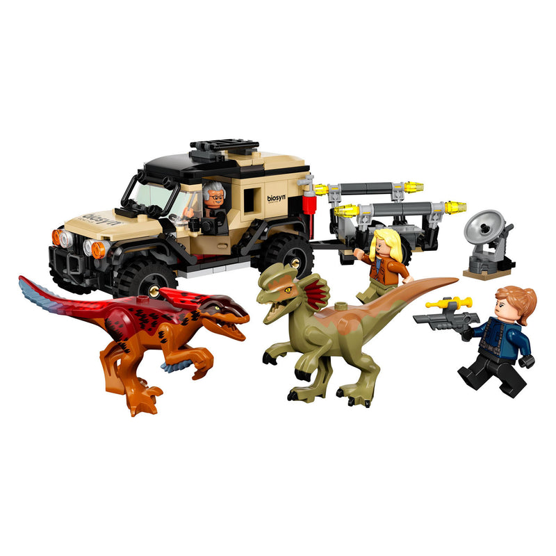 Afbeelding laden in galerijviewer, Lego LEGO Jurassic 76951 Pyroraptor en Dilophosaurus Transport

