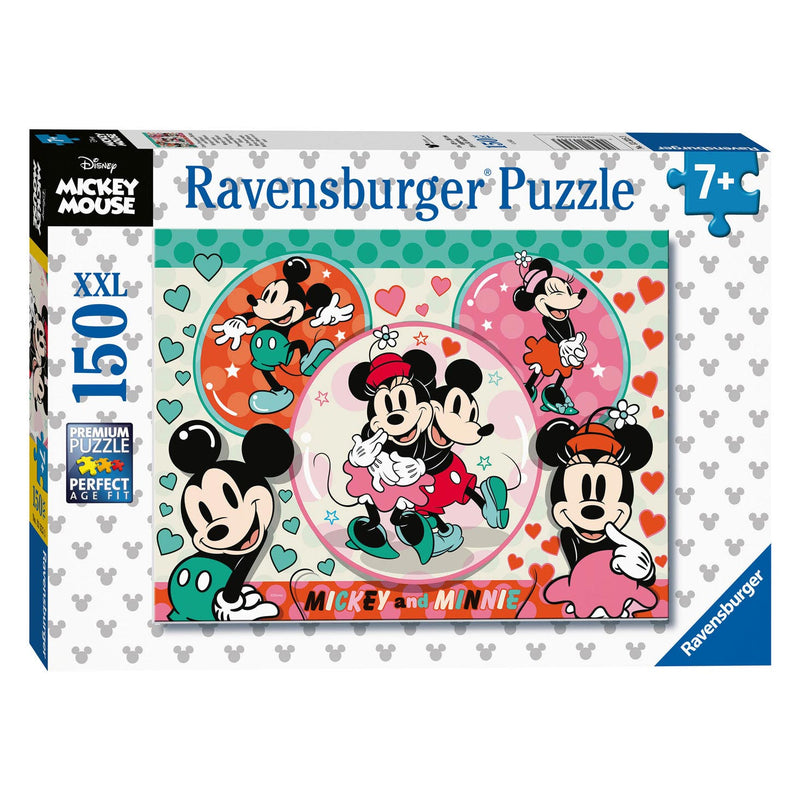 Afbeelding laden in galerijviewer, Ravensburger Droompaar Mickey Minnie Legpuzzel, 150st. XXL

