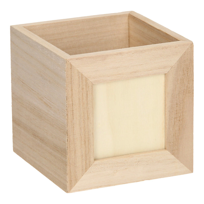 Afbeelding laden in galerijviewer, Playwood Versier je eigen Houten Pennenbakje (fotolijstje)
