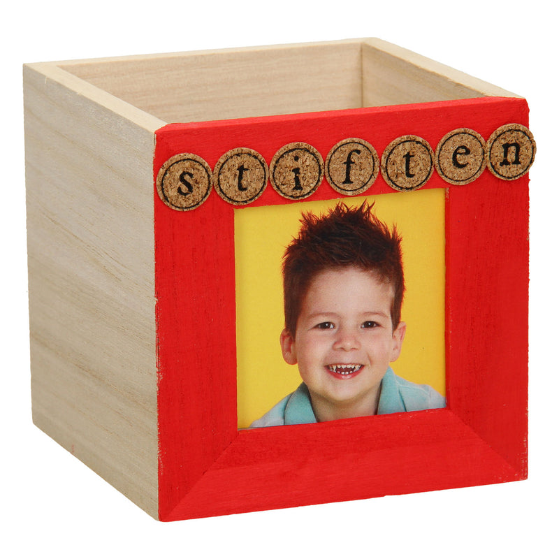 Afbeelding laden in galerijviewer, Playwood Versier je eigen Houten Pennenbakje (fotolijstje)
