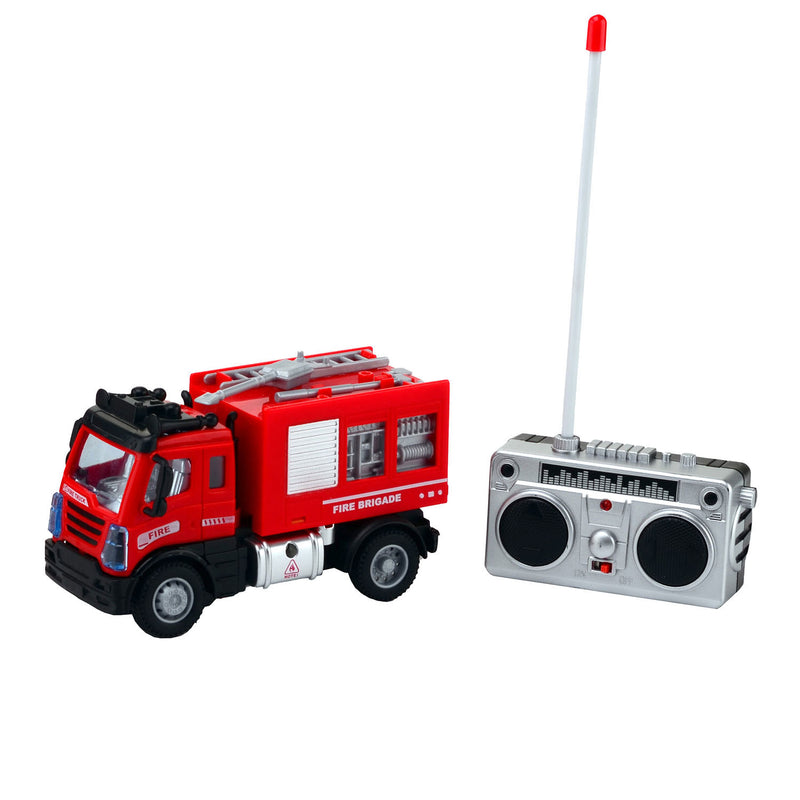 Afbeelding laden in galerijviewer, Johntoy RC Brandweerauto Rood 1:64
