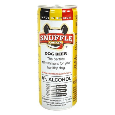 Snuffle Hondenbier kipsmaak in blik