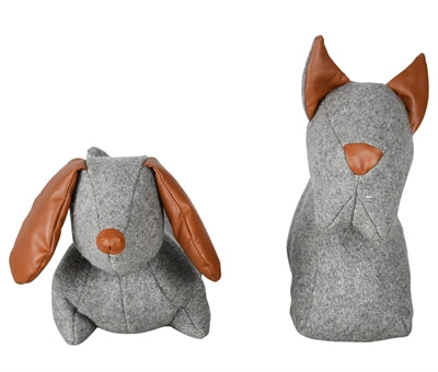 Afbeelding laden in galerijviewer, Deurstopper hond vilt pu assorti
