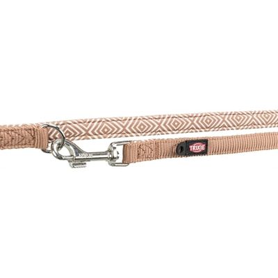 Afbeelding laden in galerijviewer, Trixie Hondenriem boho ruiten verstelbaar premium met neopreen karamel

