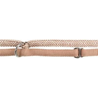 Afbeelding laden in galerijviewer, Trixie Hondenriem boho ruiten verstelbaar premium met neopreen karamel
